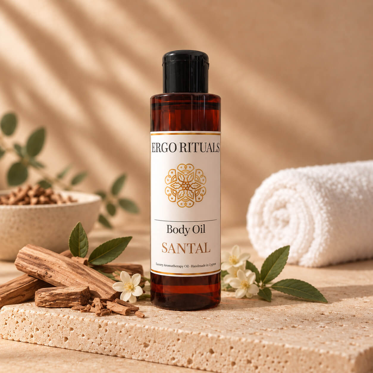 Body oil  200ml santal